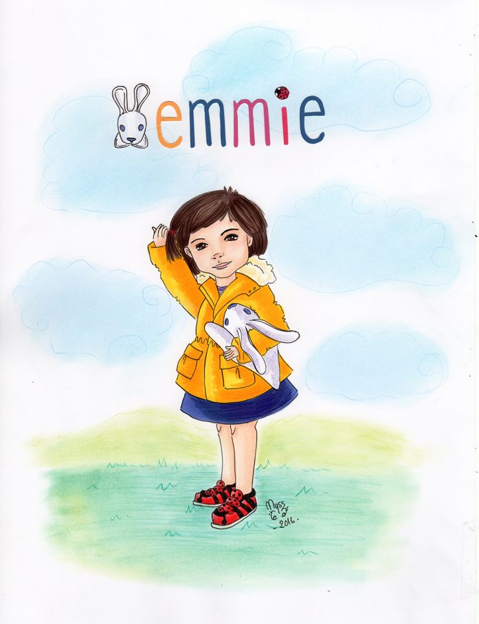 Emmie et son doudou