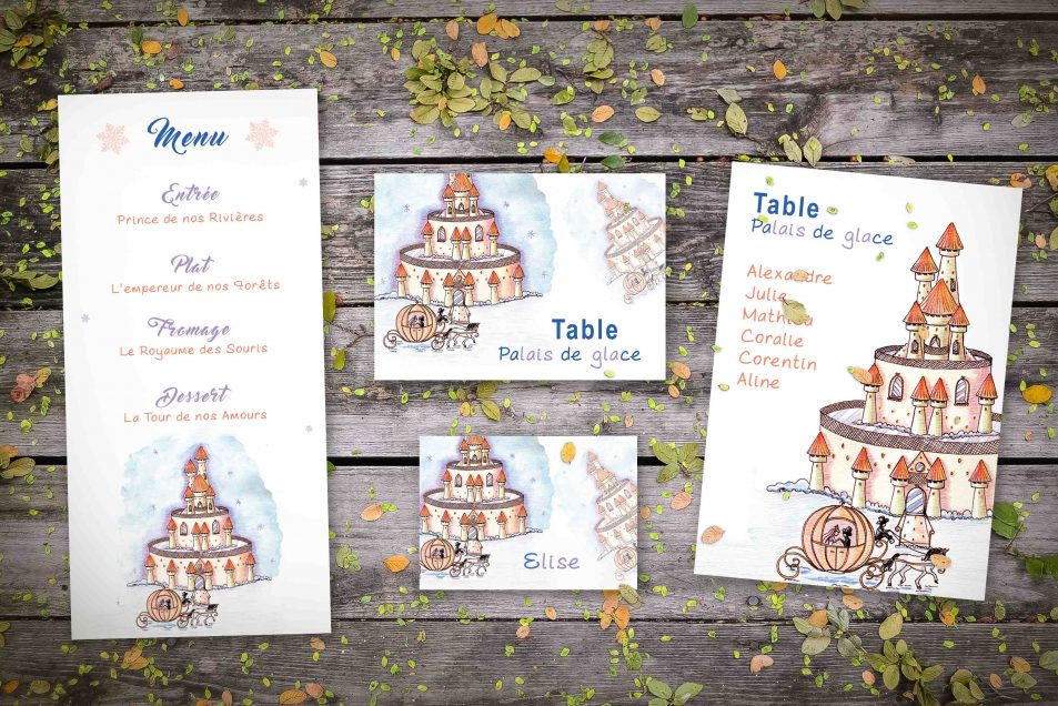 Faire-part déclinaisons Princesse