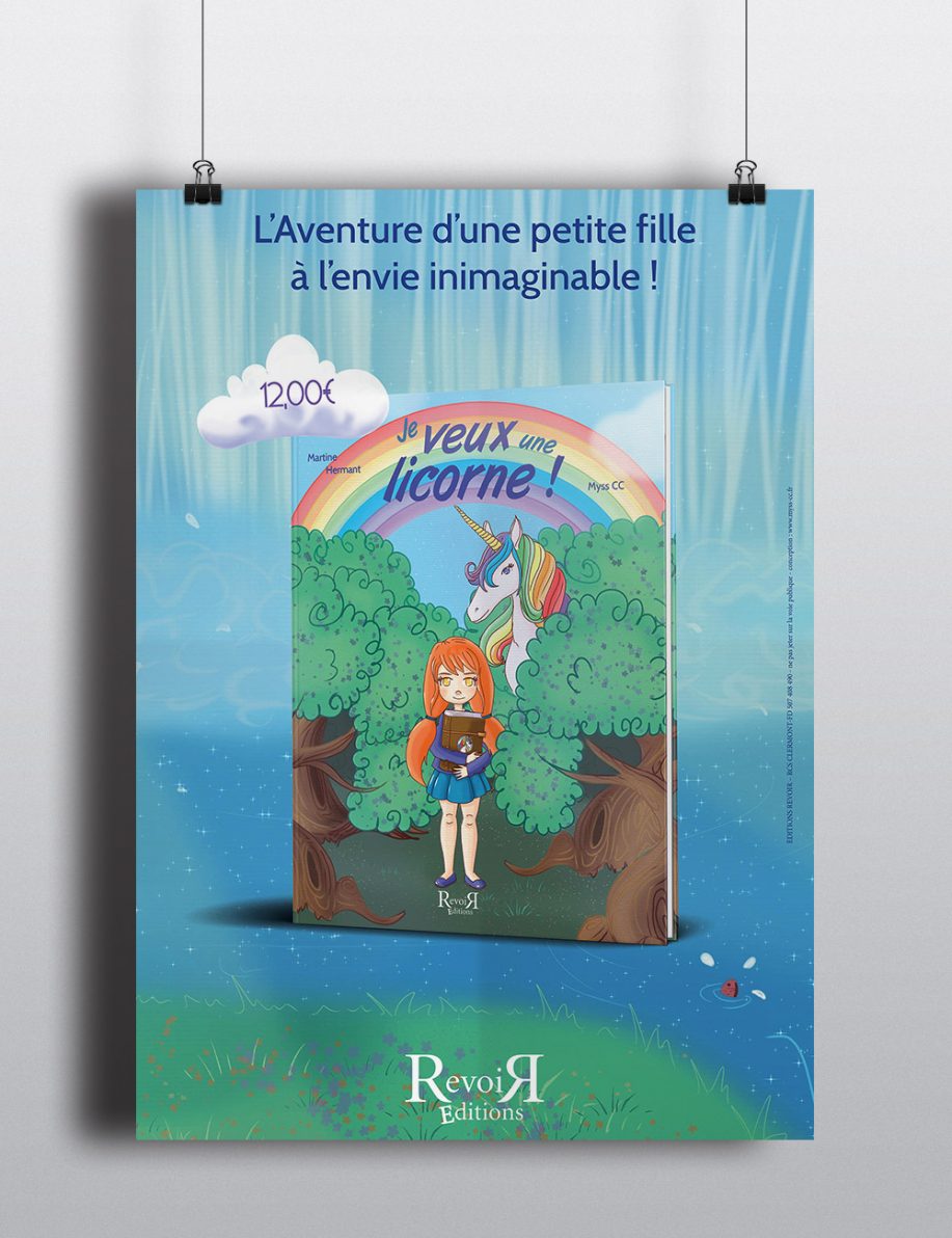 Affiche Je veux une licorne !